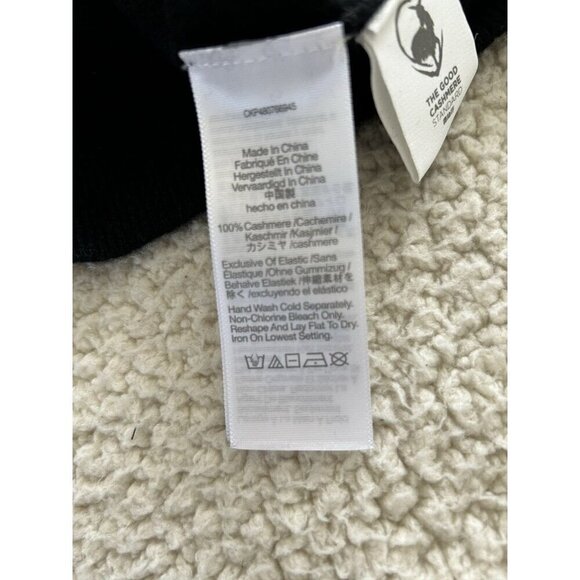 Madewell Warren (Re)sponsible Cashmere V-Neck Sweater Black Size XS - Picture 4 of 7